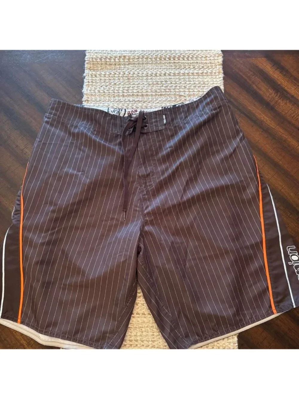 Mens Retro Style Ron Jon Board shorts swim trunks 36 L